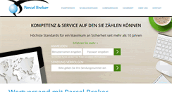 Desktop Screenshot of parcelbroker.de