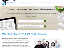 Tablet Screenshot of parcelbroker.de