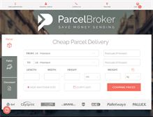 Tablet Screenshot of parcelbroker.co.uk